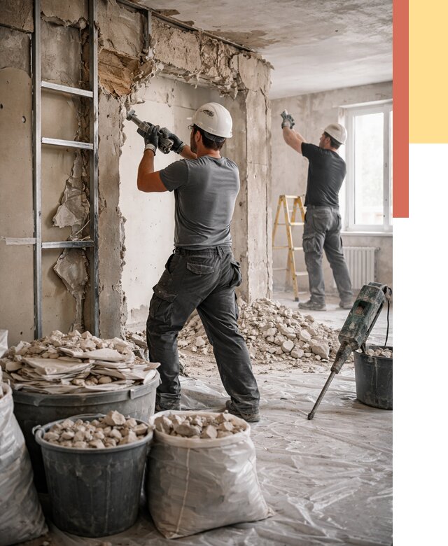 Демонтажные работы в Мончегорске от 2727 руб. — услуги и цена под ключ | ОТДЕЛОЧНИК-Мнч