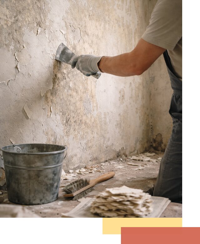 Удаление старой краски со стен в Мончегорске качественно и быстро