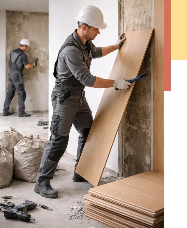 Демонтаж стеновых панелей в Мончегорске от 3535 руб. за м² быстро и недорого | ОТДЕЛОЧНИК-Мнч