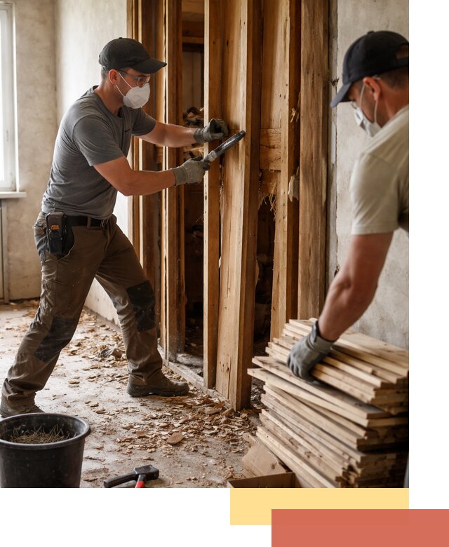 Демонтаж деревянных перегородок в Мончегорске быстро и аккуратно