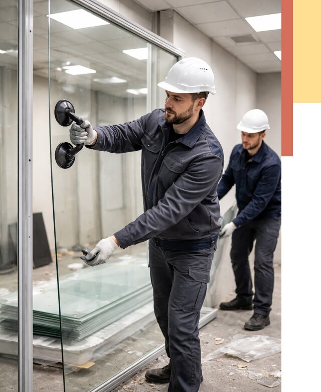 Демонтаж стеклянных перегородок в Мончегорске от 3232 руб. — быстро и недорого | ОТДЕЛОЧНИК-Мнч