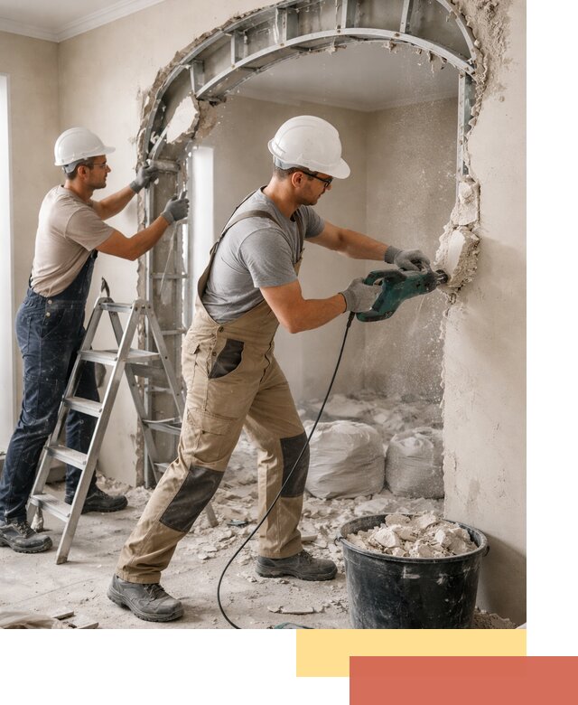 Демонтаж гипсокартонной арки в Мончегорске быстро и аккуратно