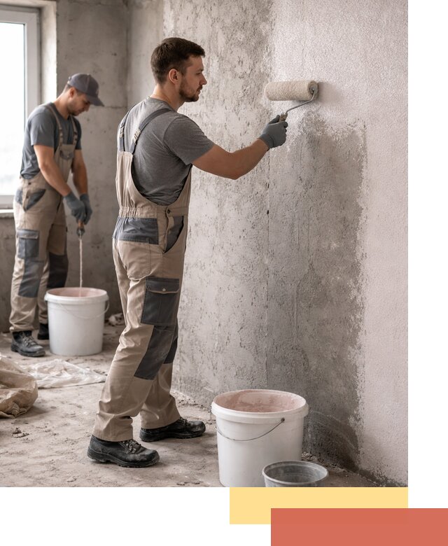 Нанесение бетоноконтакта на стены в Мончегорске для последующей отделки