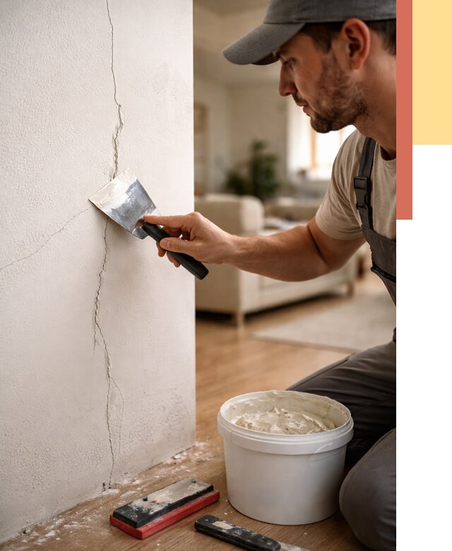 Заделка трещин и сколов в Мончегорске от 2475 руб. — быстро и недорого | ОТДЕЛОЧНИК-Мнч