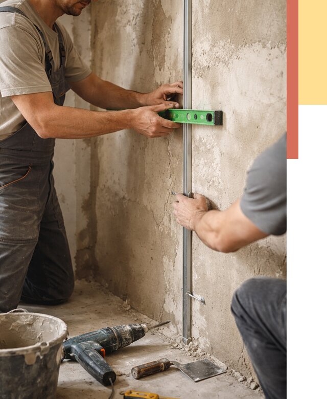 Установка штукатурных маяков в Мончегорске от 7070 руб. — быстро и недорого | ОТДЕЛОЧНИК-Мнч