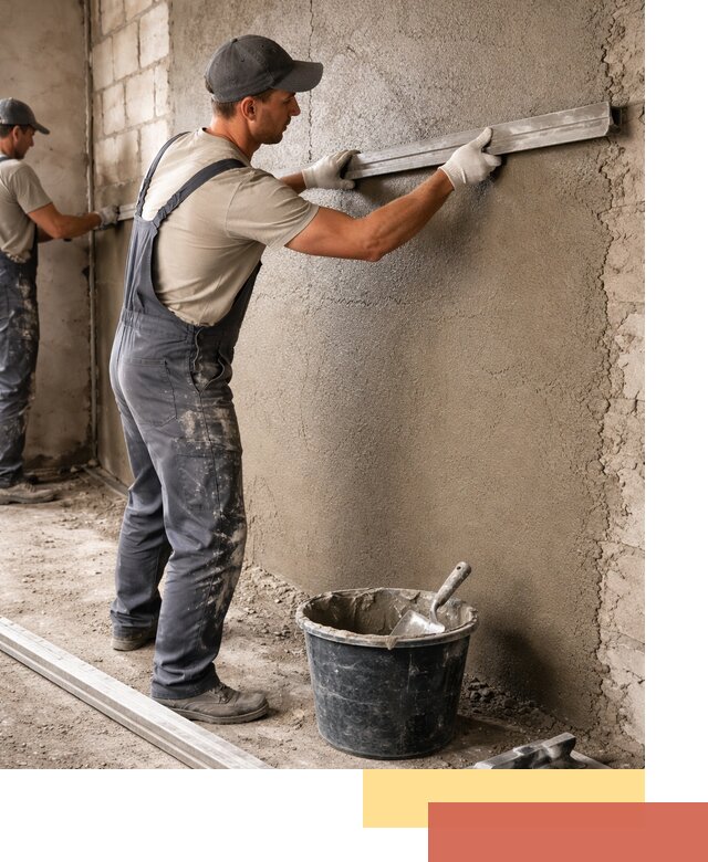 Штукатурка стен цементно-песчаная в Мончегорске профессионально