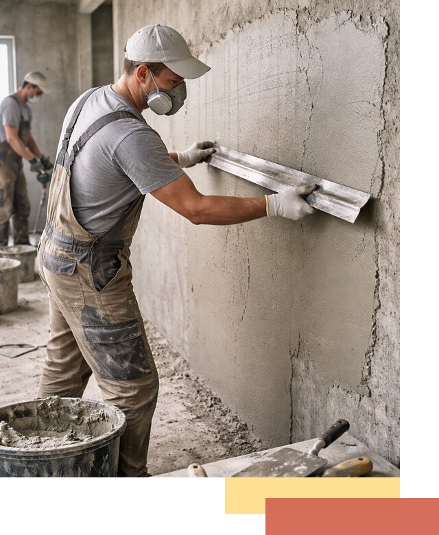 Штукатурка бетонных стен в Мончегорске качественно и долговечно