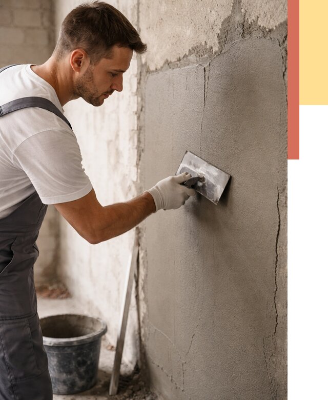 Штукатурка стен под плитку в Мончегорске от 4242 руб./м2 — выравнивание под плитку | ОТДЕЛОЧНИК-Мнч