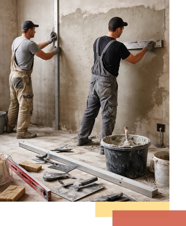 Профессиональная штукатурка стен под плитку в Мончегорске