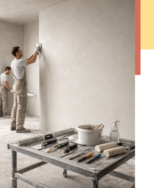 Штукатурка стен под покраску в Мончегорске от 4545 руб./м² — качественно и недорого | ОТДЕЛОЧНИК-Мнч