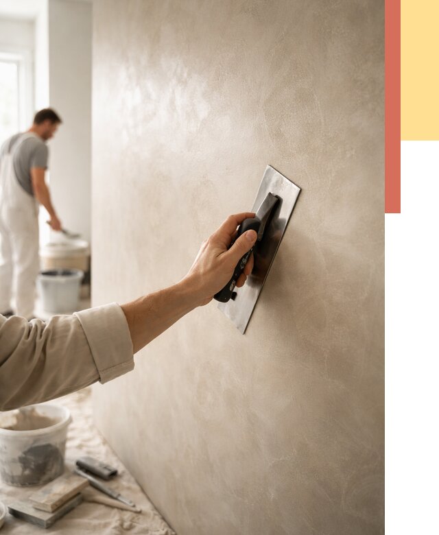 Венецианская штукатурка в Мончегорске от 3535 руб/м² — нанесение стен под ключ | ОТДЕЛОЧНИК-Мнч