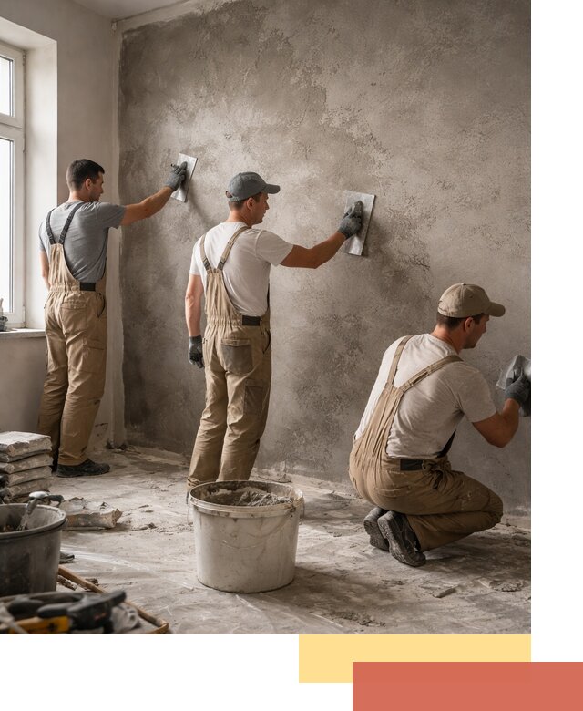 Декоративная штукатурка под бетон в Мончегорске для стен и потолков