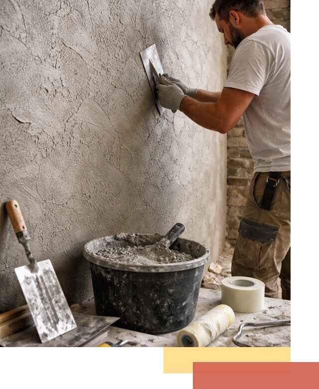 Декоративная штукатурка лофт в Мончегорске — отделка стен и потолков