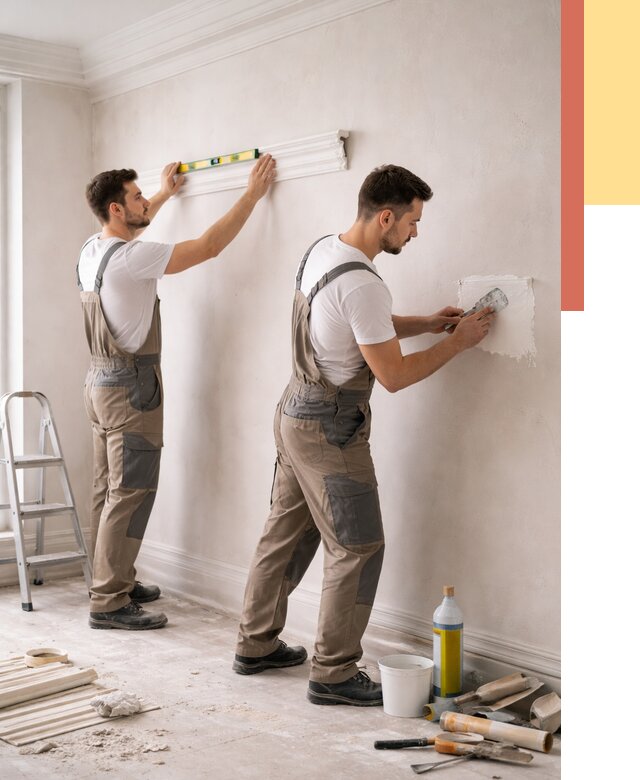 Монтаж лепнины на стены в Мончегорске от 4545 руб. — недорого, быстро | ОТДЕЛОЧНИК-Мнч