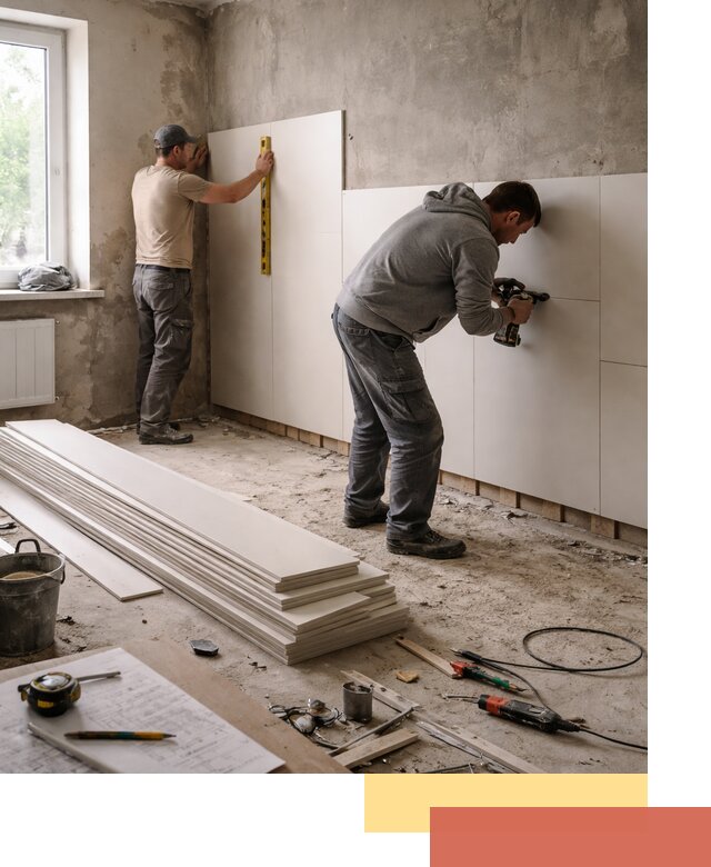 Монтаж ПВХ панелей на стены в Мончегорске качественно и быстро