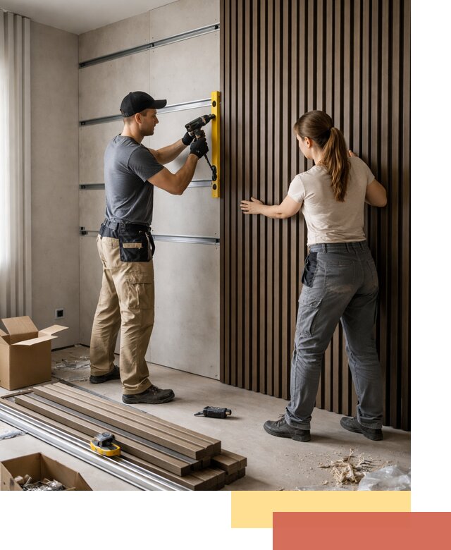 Монтаж реечных панелей на стены в Мончегорске