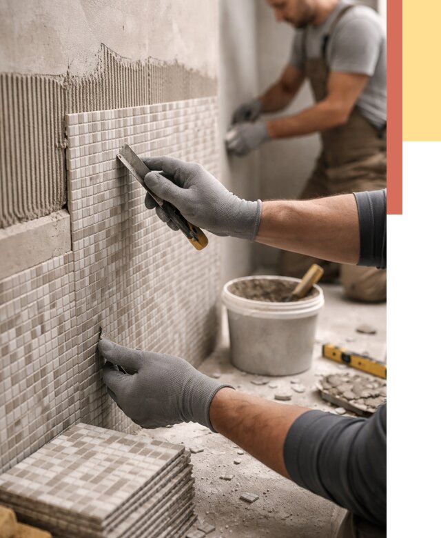 Облицовка стен мозаикой в Мончегорске от 3232 руб/м2 — укладка мозаики на стены | ОТДЕЛОЧНИК-Мнч