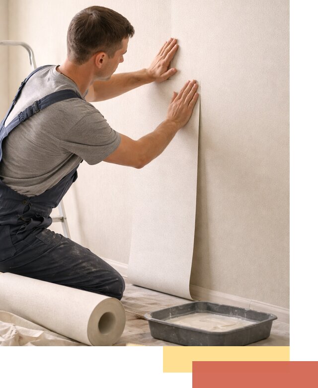 Поклейка флизелиновых обоев в Мончегорске качественно и быстро