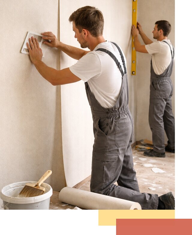 Поклейка бумажных обоев в Мончегорске качественно и недорого