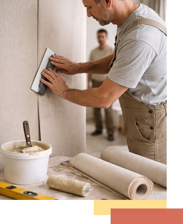 Поклейка текстильных обоев в Мончегорске профессионально и аккуратно