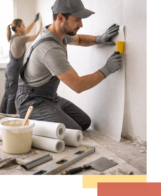 Поклейка стеклообоев профессионально в Мончегорске