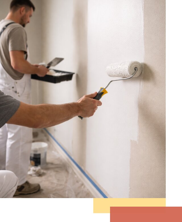 Покраска стен акриловой краской профессионально в Мончегорске