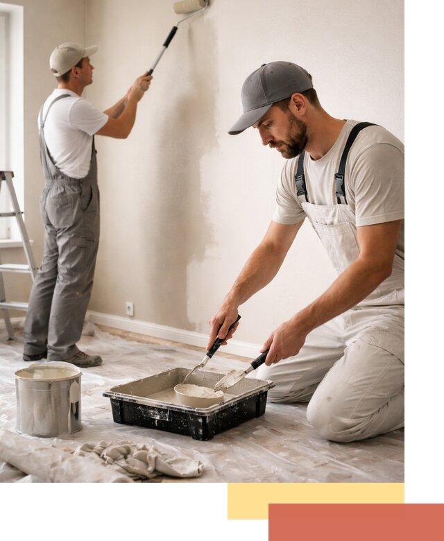 Покраска стен в квартире в Мончегорске — профессионально и аккуратно