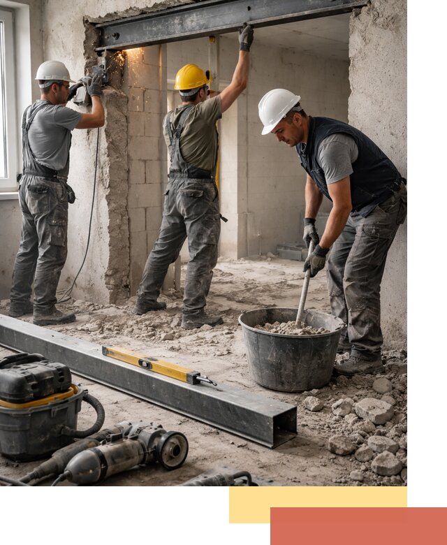 Создание проемов в стенах и несущих конструкциях в Мончегорске