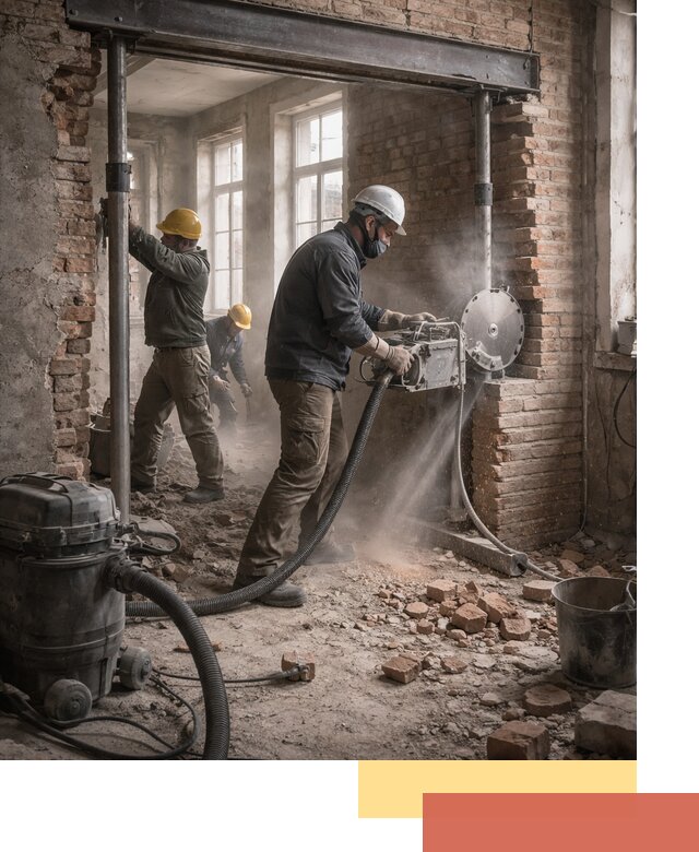 Прорезка проема в стене под дверной или оконный проем в Мончегорске