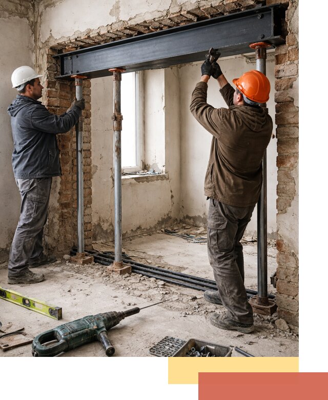 Усиление проема в стене в Мончегорске для расширения и безопасности