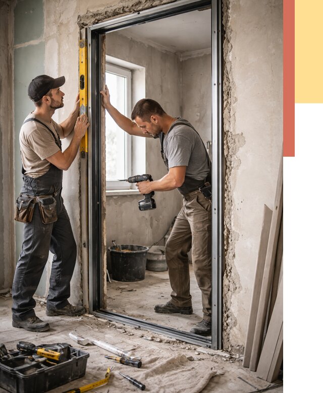 Закладка дверного проема в Мончегорске от 3535 руб. — быстро и недорого | ОТДЕЛОЧНИК-Мнч