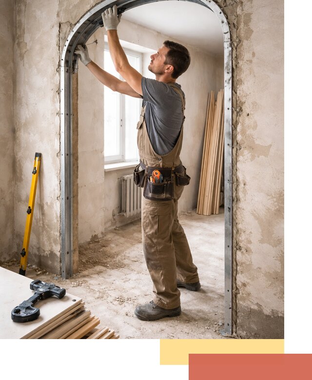 Устройство арочного проема в Мончегорске под ключ