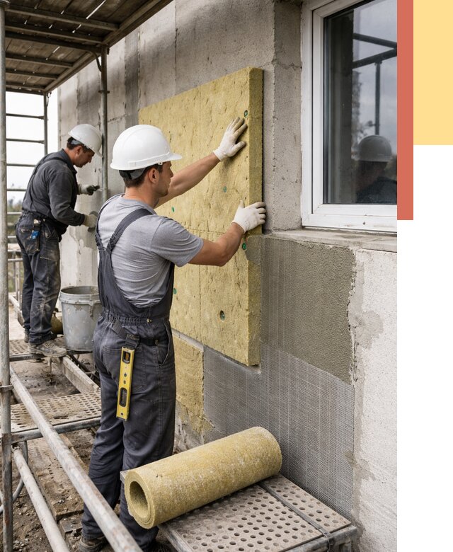 Утепление стен в Мончегорске от 4343 руб. под ключ — быстро и недорого | ОТДЕЛОЧНИК-Мнч