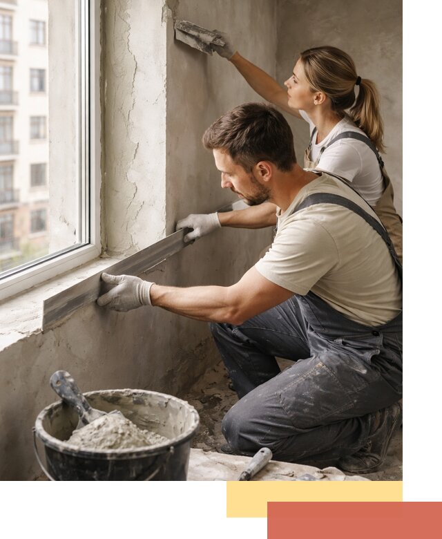 Штукатурка откосов дверей и окон профессионально в Мончегорске