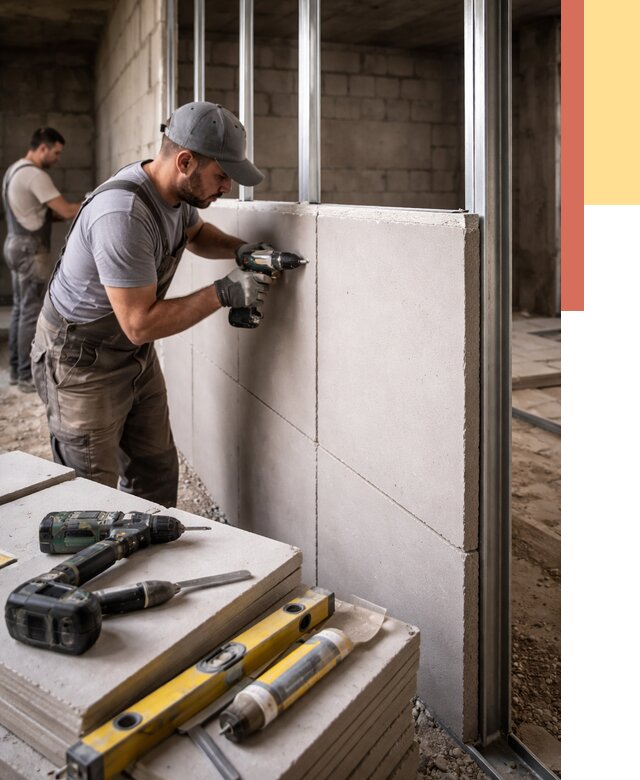 Кладка влагостойких перегородок ПГП в Мончегорске от 1212 руб. под ключ | ОТДЕЛОЧНИК-Мнч