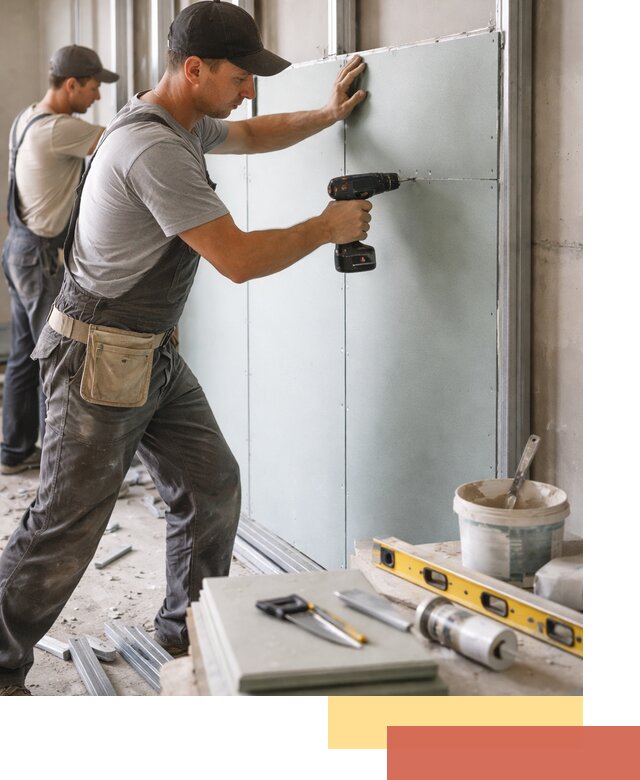 Кладка влагостойких перегородок ПГП в Мончегорске