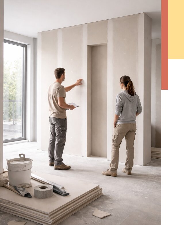 Зонирующая перегородка из гипсокартона в Мончегорске от 2828 руб. под ключ | ОТДЕЛОЧНИК-Мнч