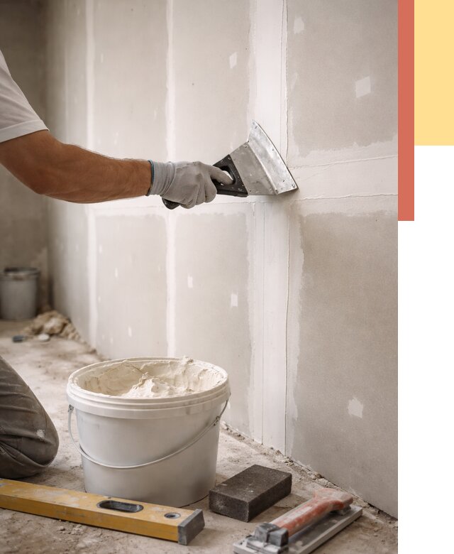 Шпаклевка перегородок из гипсокартона в Мончегорске от 2525 руб. — услуги ОТДЕЛОЧНИК-Мнч