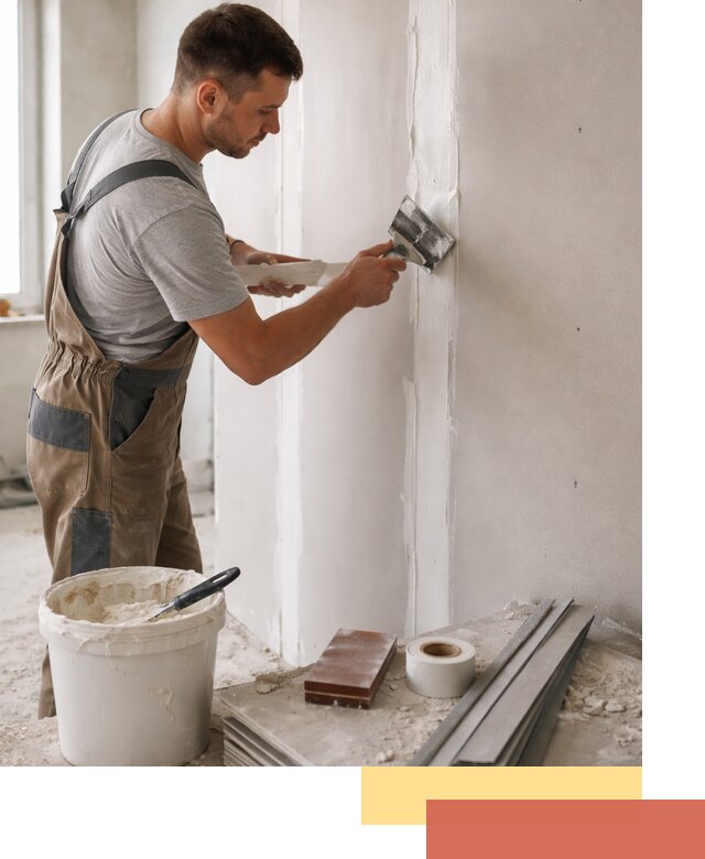 Шпаклевка перегородок из гипсокартона в Мончегорске качественно и быстро