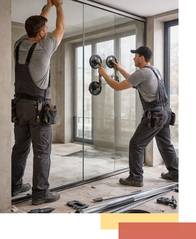 Цельностеклянные перегородки под ключ в Мончегорске