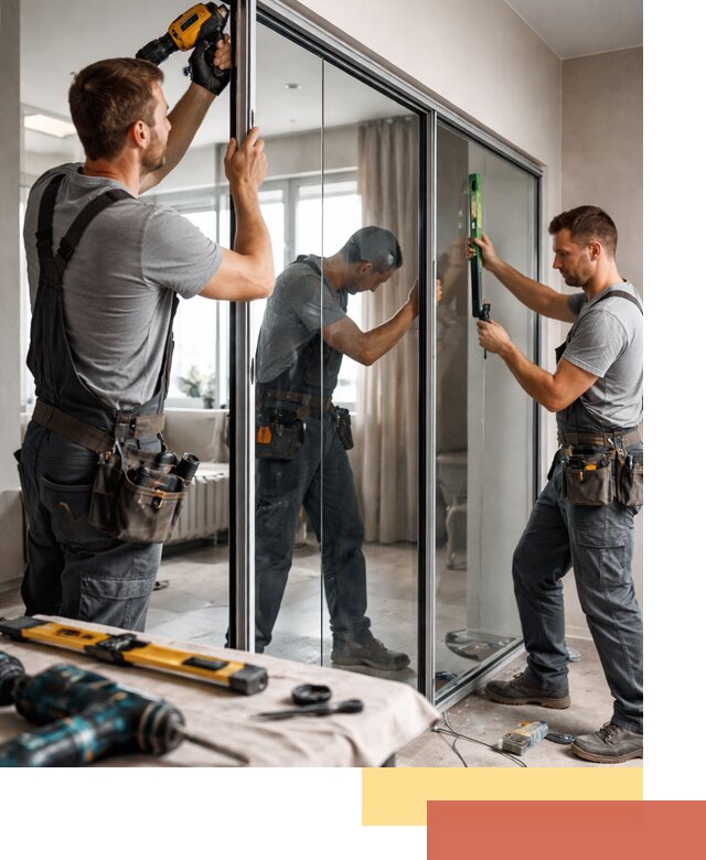 Каркасные стеклянные перегородки под ключ в Мончегорске