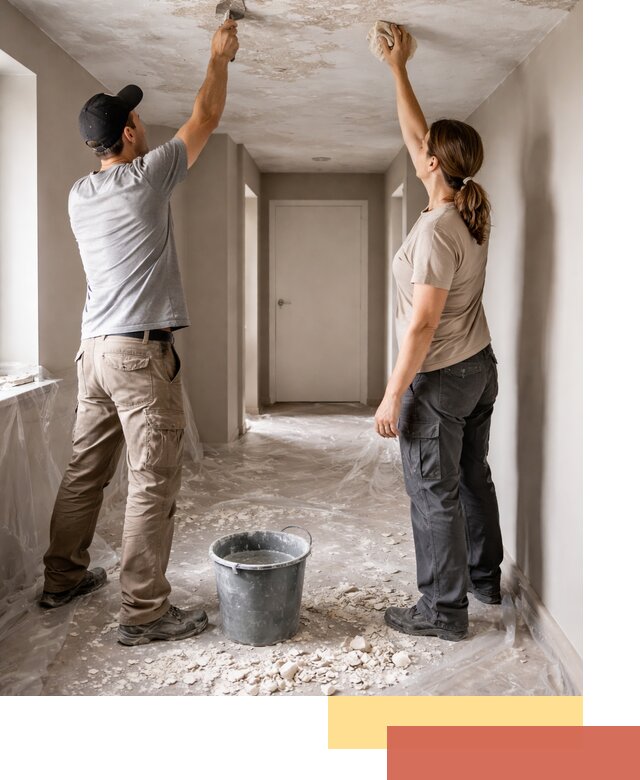 Удаление побелки с потолка в Мончегорске — быстро и аккуратно