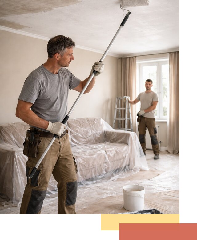 Грунтовка потолка в Мончегорске — подготовка под покраску и отделку