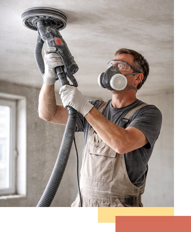 Шлифовка потолка в Мончегорске — качественная подготовка под отделку