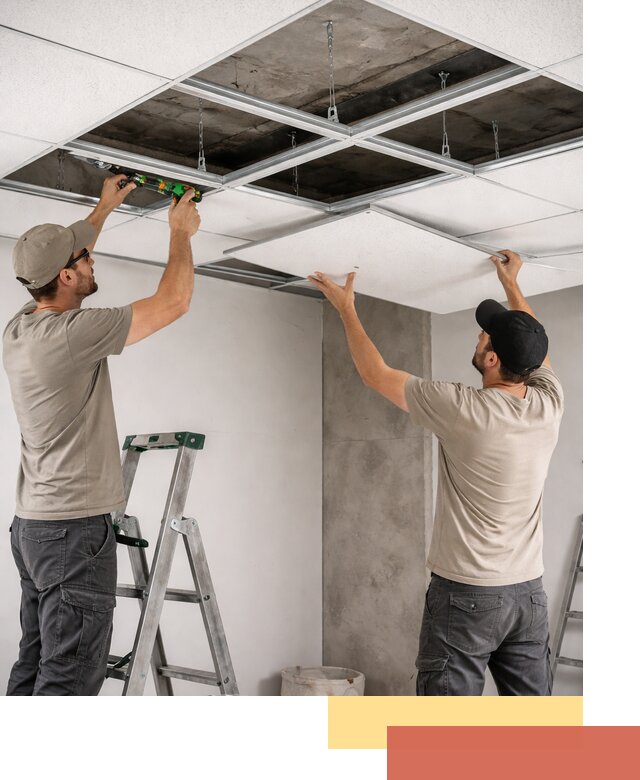 Монтаж потолка Армстронг под ключ в Мончегорске