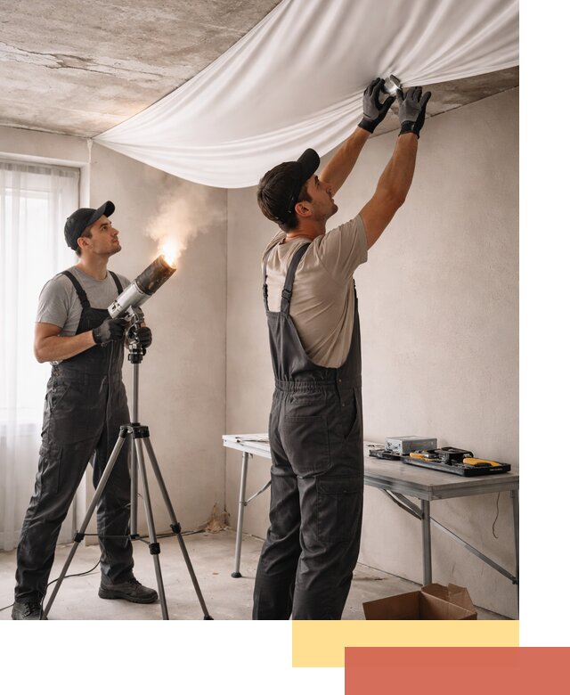 Установка натяжного потолка под ключ в Мончегорске