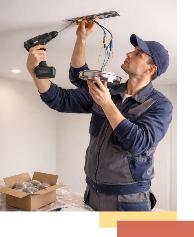 Установка люстры в натяжной потолок в Мончегорске