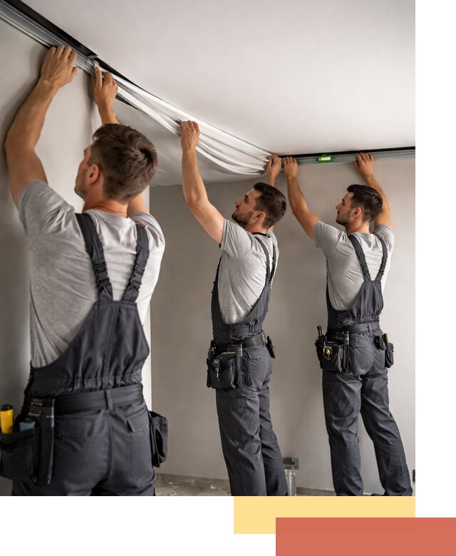 Теневые натяжные потолки в Мончегорске: монтаж и отделка быстро и качественно