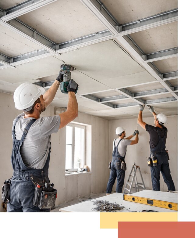 Кессонный потолок из гипсокартона под ключ в Мончегорске