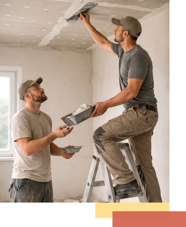 Шпаклевка потолка из гипсокартона в Мончегорске качественно и быстро